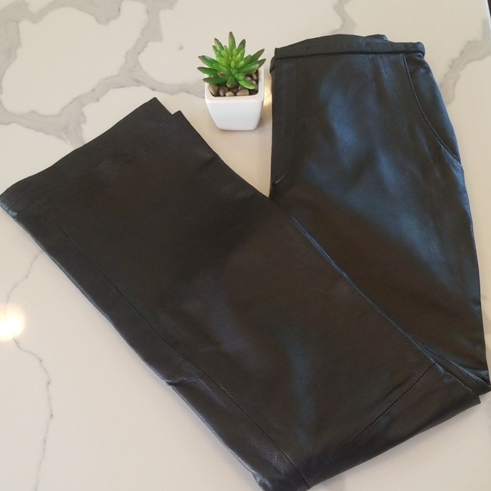 Genuine Vintage Leather Bootcut Pants